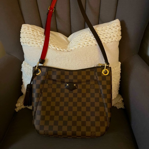 Louis Vuitton South Bank Besace Shoulder Bag Brown Canvas Damier - Picture 1 of 3
